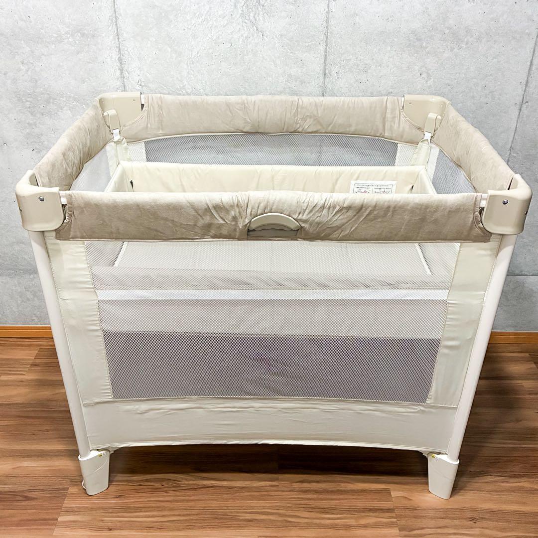 Aprica ココネルエアープラス ベビー ベッド シュークリームGR
