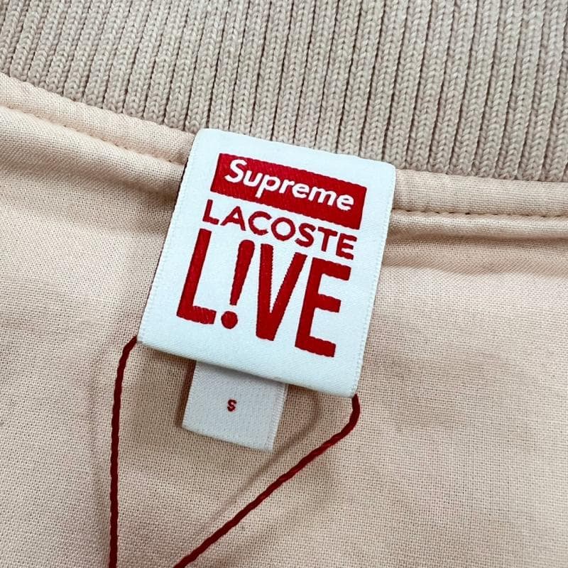 未使用 supreme LACOSTE コラボ スタジャン ピンク