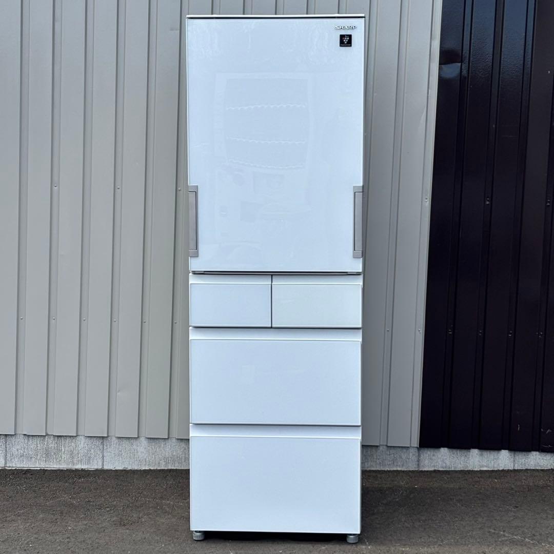 ω送料込！設置対応◎2021 SHARP 412L 冷蔵庫 SJ-G413G-W