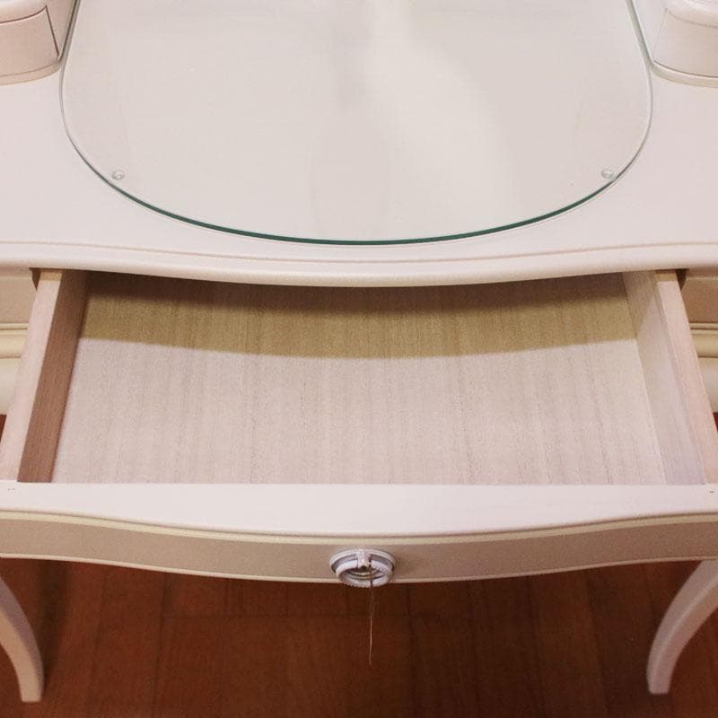 カンティーニュ ドレッサーデスク チェア ルーシー 猫脚 鏡台 白家具 コスメ