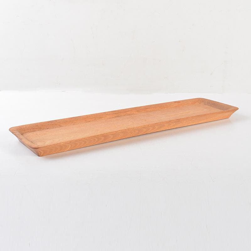 煎茶道具　欅製　一文字盆　煎茶盆　香盆　C　6573