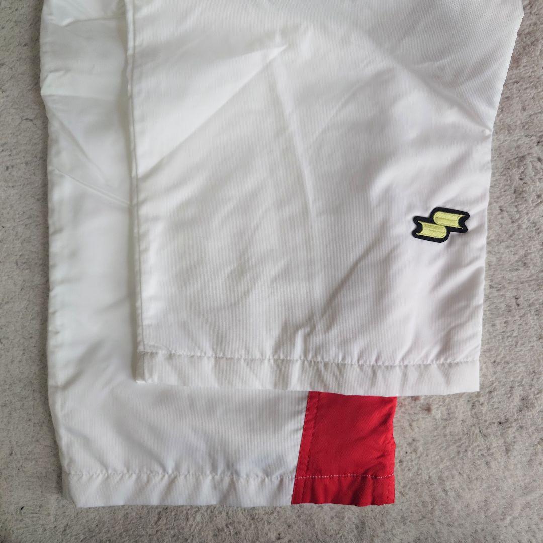 タグ付き SSK セットアップ ウインドブレーカー XOサイズ 白赤