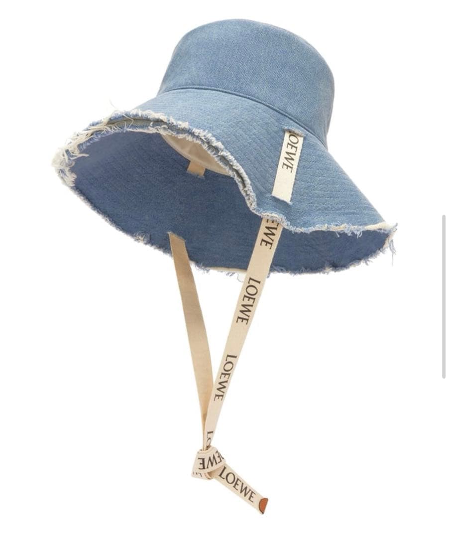 LOEWE フリンジエッジ バケットハット デニム