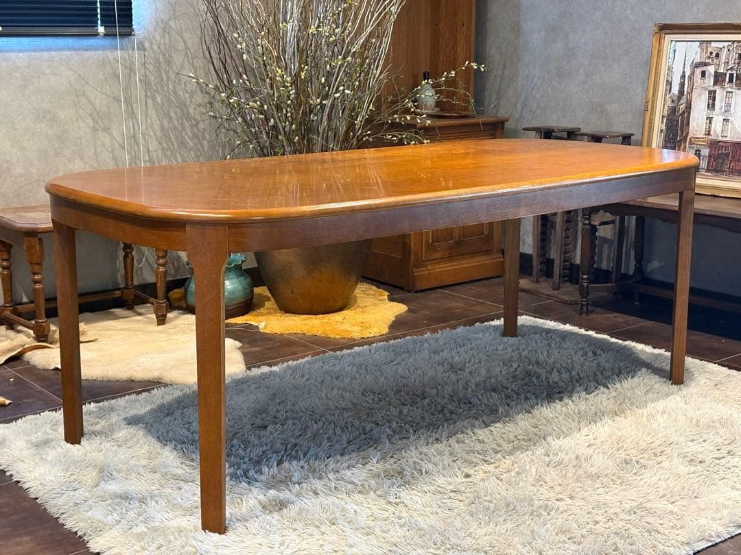 shirakawa 白川木工 飛騨家具 ダイニングテーブル アンティーク R