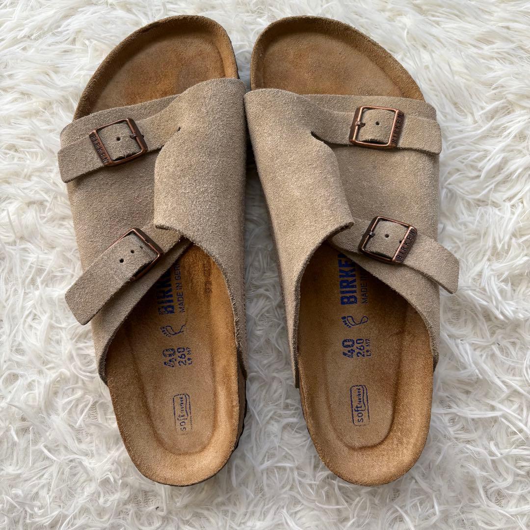 【26.0cm】ビルケンシュトック　チューリッヒ　カーキ　スウェード