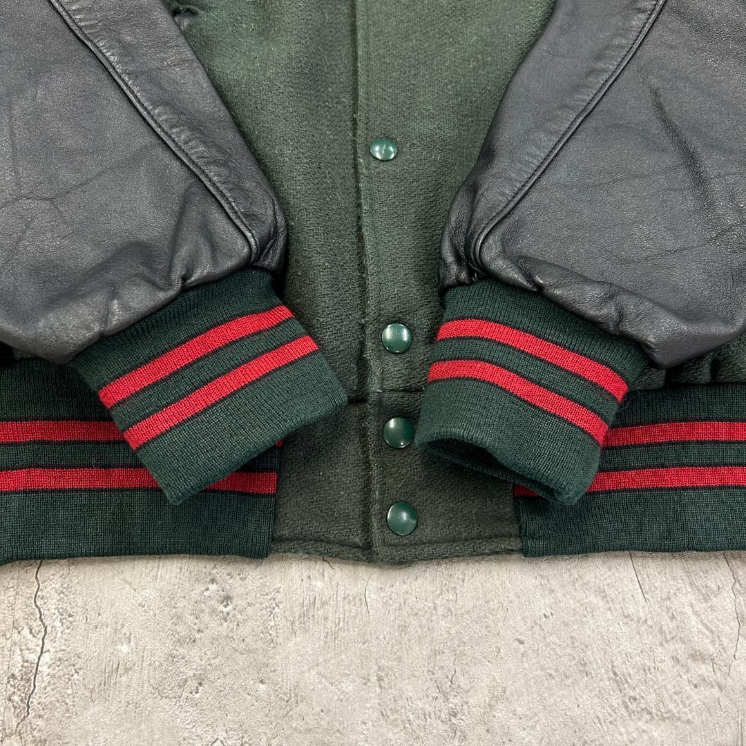 ぽ*ん様 USA製　HOLLOWAY　マウンテンデュー　企業　スタジャン　古着