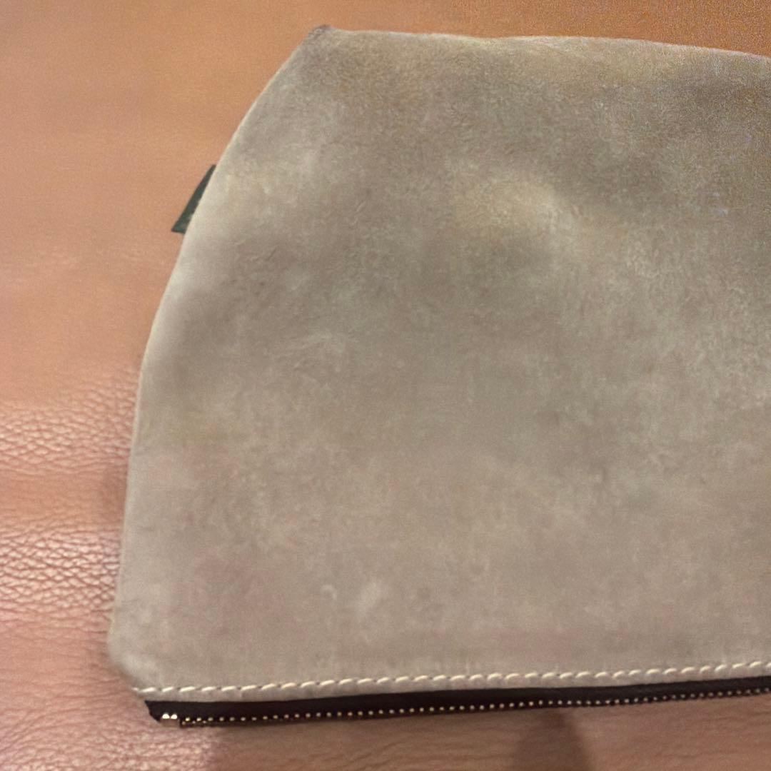 JOHN CHAPMAN / スエード ポーチ BEIGE/HAZELMUT