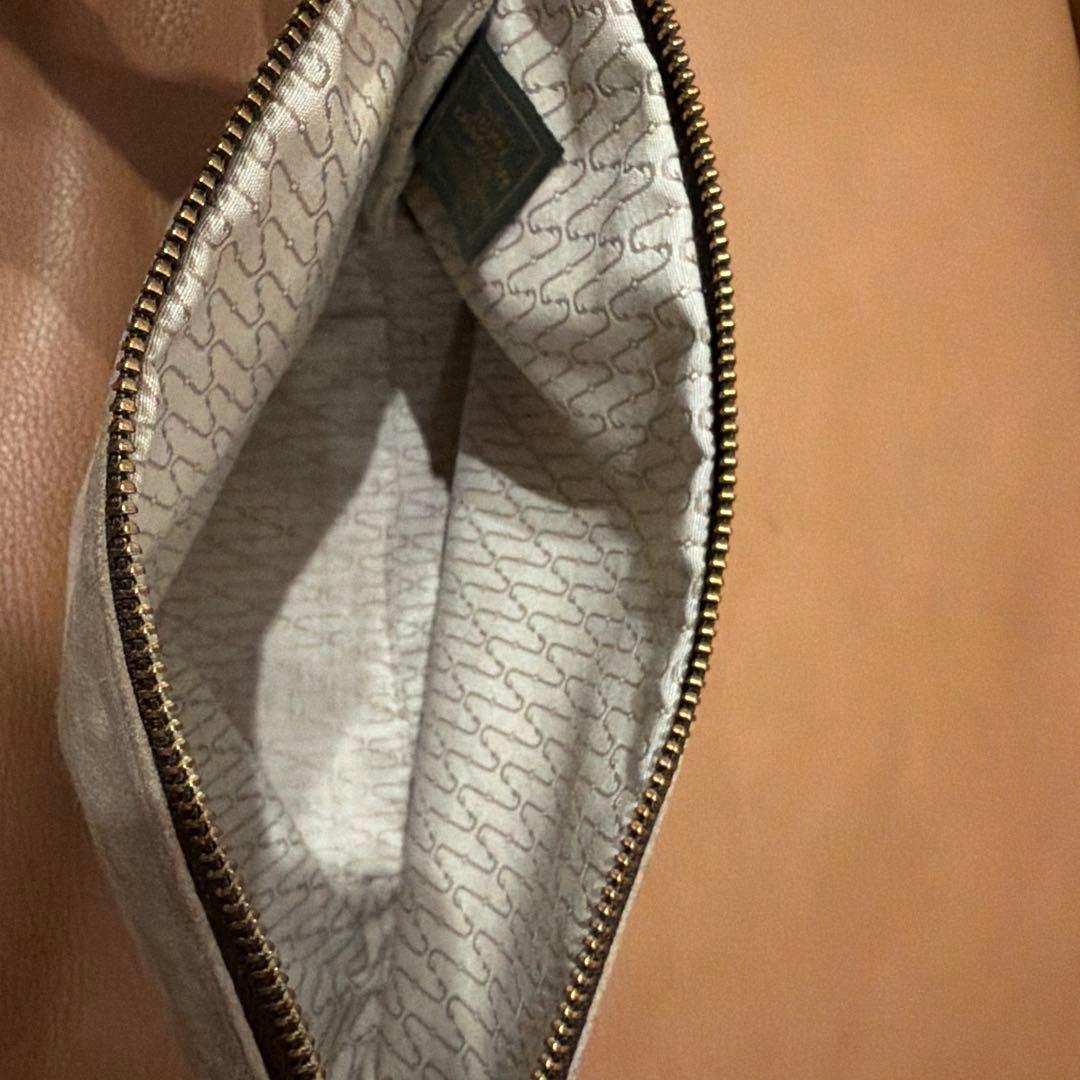 JOHN CHAPMAN / スエード ポーチ BEIGE/HAZELMUT
