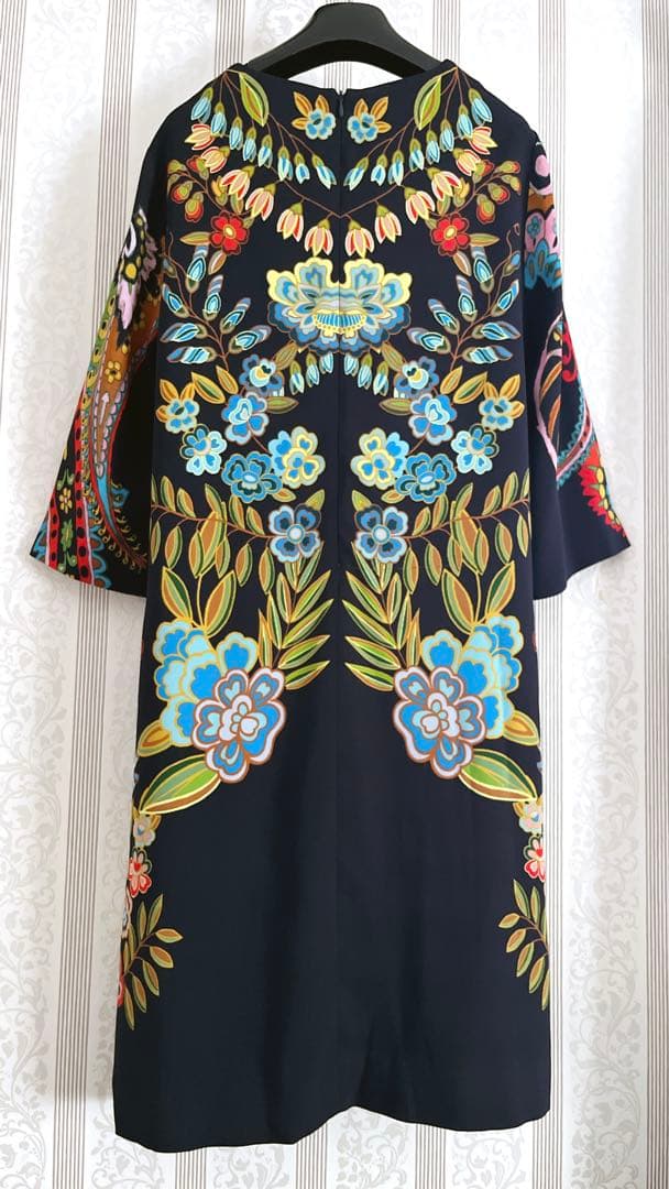 値下げ セール☆美品 ETRO エトロ 洗練 プレシャス ゆったり 美人 ドレス