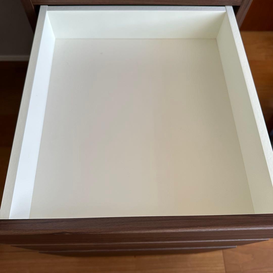 デスク 机 学習机 化粧台 ウォールナット色 IDC大塚家具