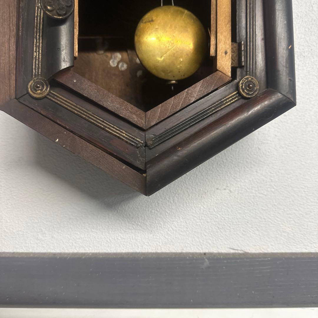 希少・精工舎系TOKYO MARK八角掛時計／戦前期／ゼンマイ式／振り子・鍵付き