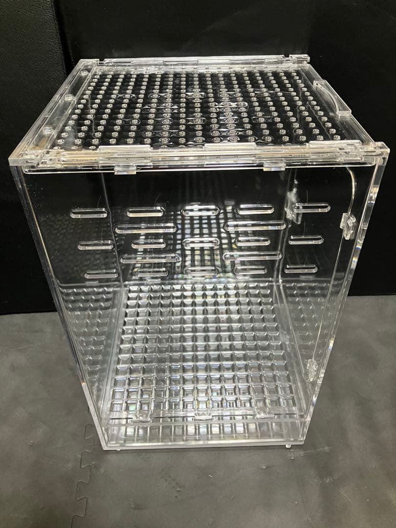 【新品未使用】レプタイルボックス×3 ナノ　スライド式　フロントドア　アクリル