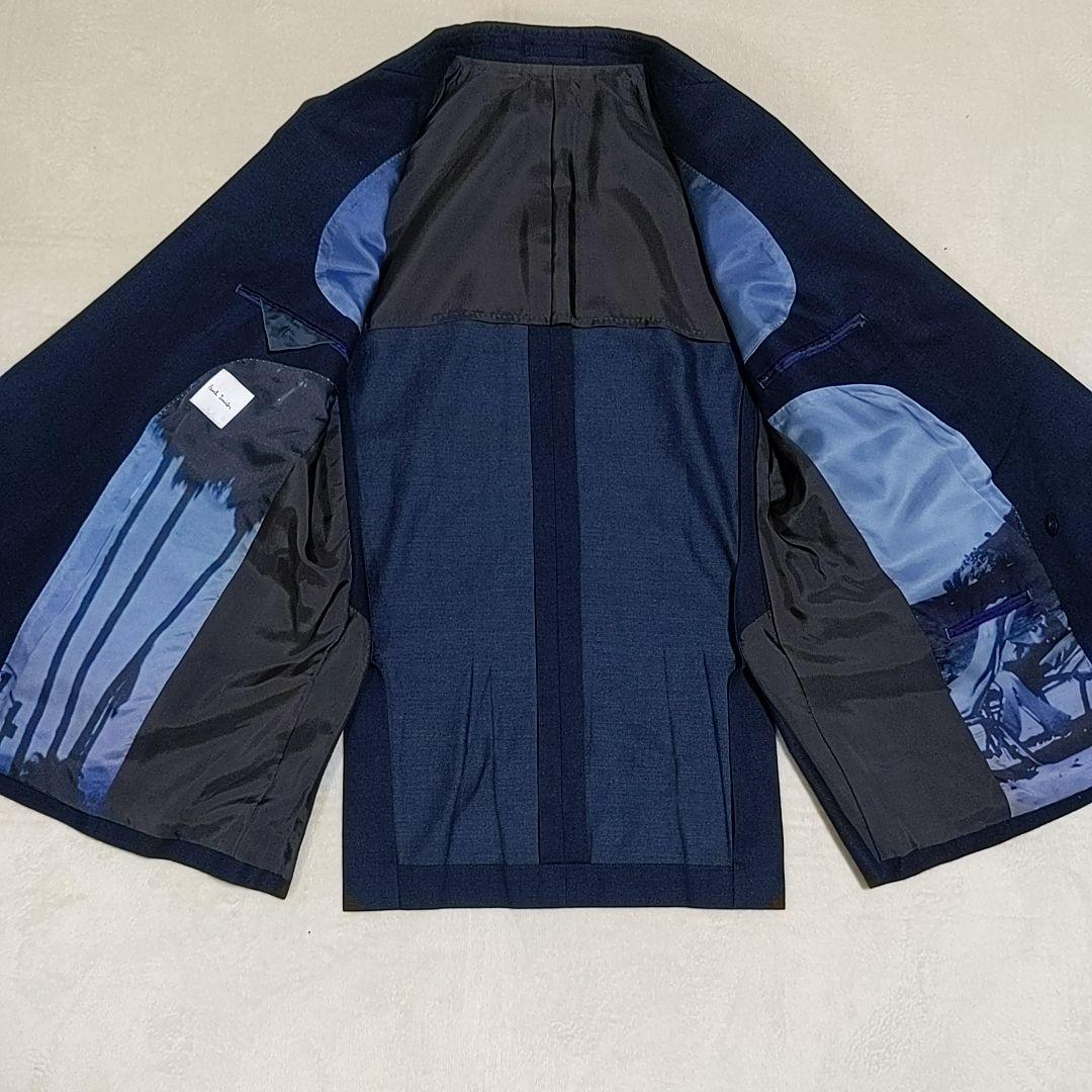 【美品】　現行タグ　ポールスミス　ダブルスーツ　麻シルク　オーバーシルエット