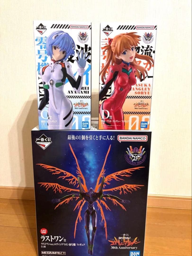 エヴァンゲリオン 一番くじ フィギュア ラストワン、Ｃ賞、D賞セット おまけ付き