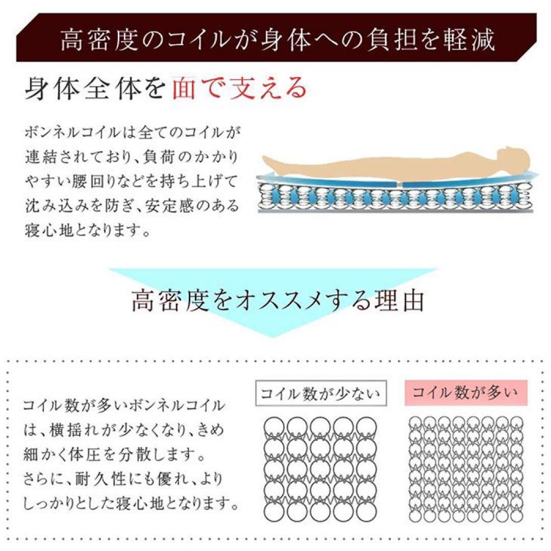 マットレス ダブル ボンネルコイルマットレス 厚み20cm コイルマットレス