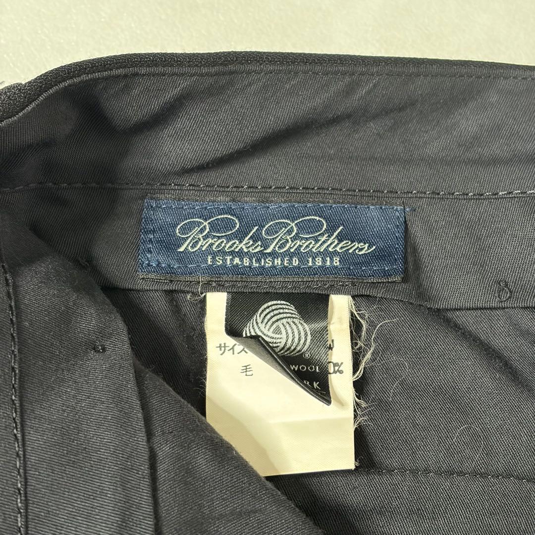 【希少・美品】ブルックスブラザーズ スーツ 国産 Woolmark ブラック L