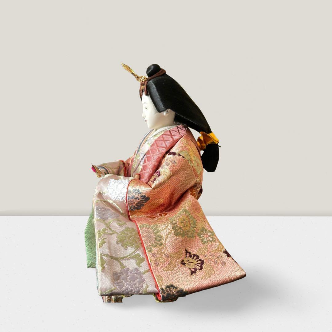 吉福 雛人形 親王飾り 平飾り 金屏風 美品