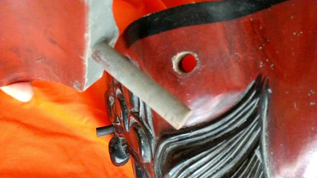 工芸品　木製　獅子頭 獅子舞　雄獅子