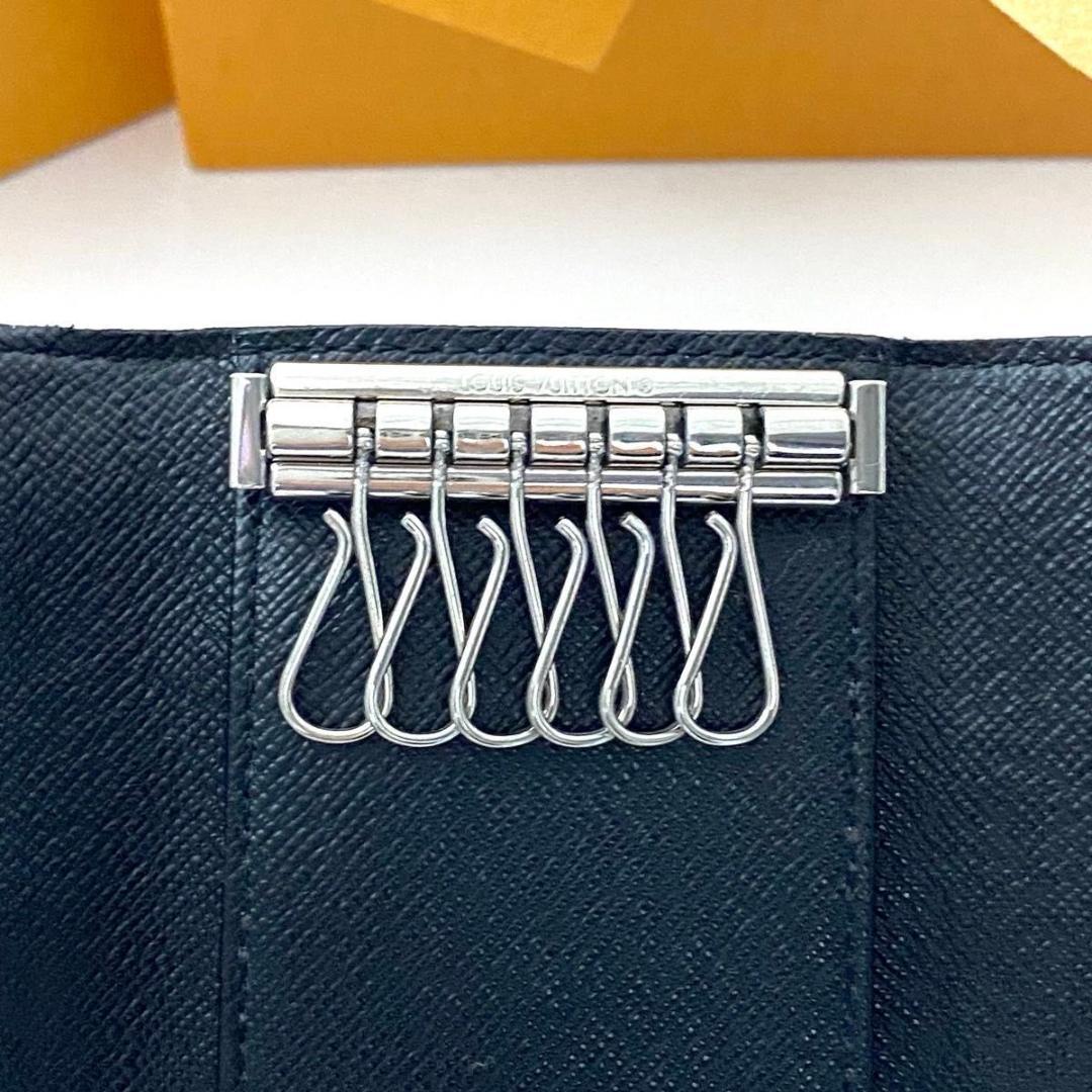 ルイ ヴィトン◎ミュルティクレ6 ダミエ グラフィット　キーケース 黒 ブラック