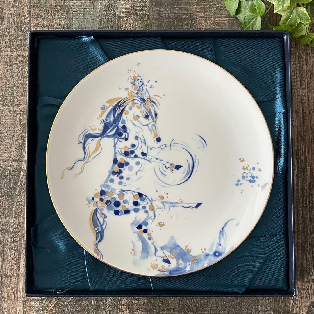 Meissenマイセン 干支プレート 2002年　ウマ