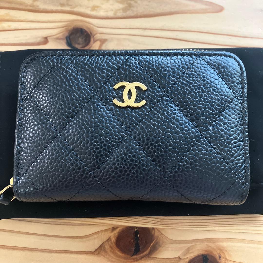 CHANEL ミニウォレット クラシックジップパース　マトラッセ