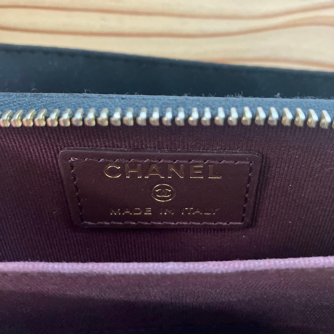 CHANEL ミニウォレット クラシックジップパース　マトラッセ