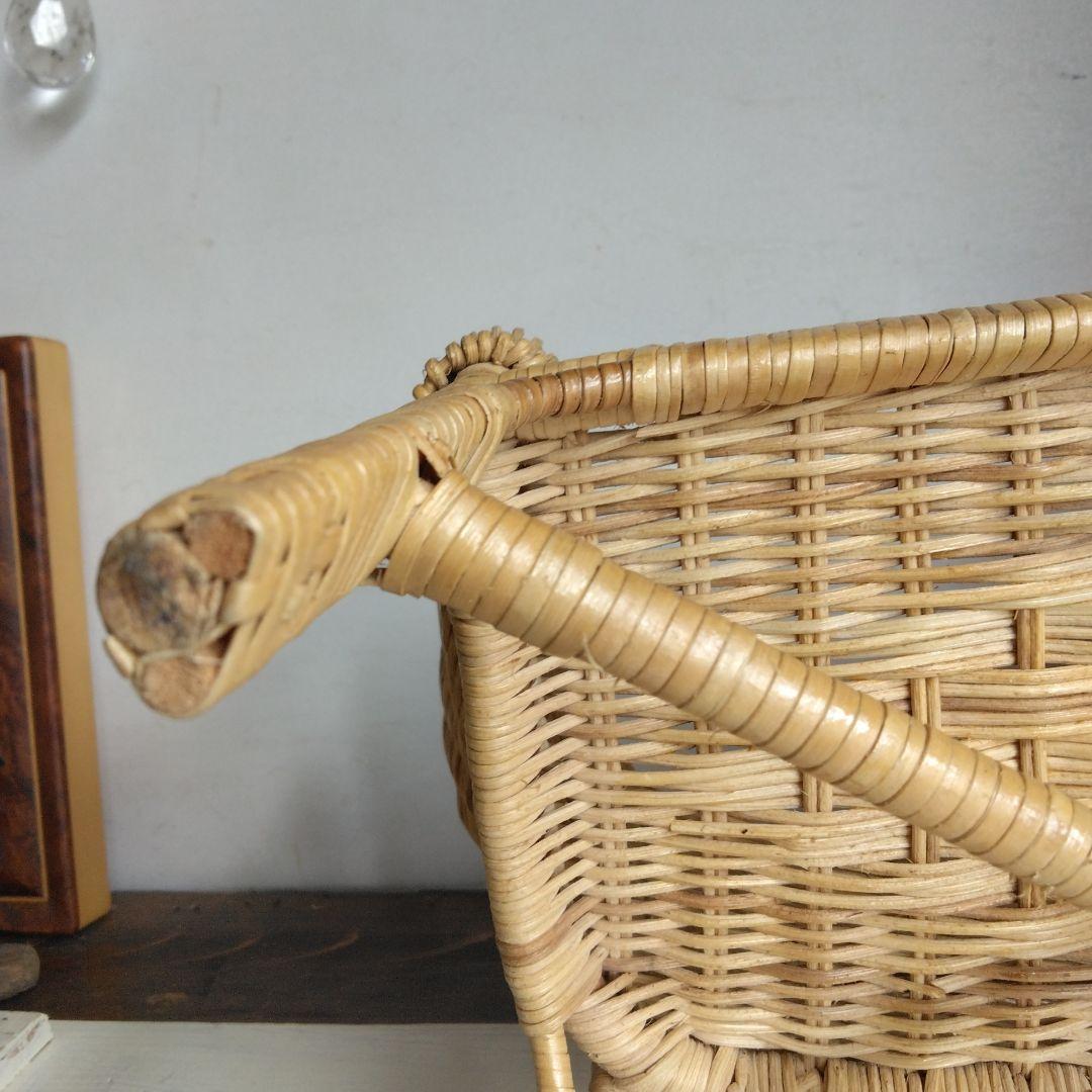 ミニ籐 椅子 チェア インテリア　雑貨　コレクション昭和レトロ