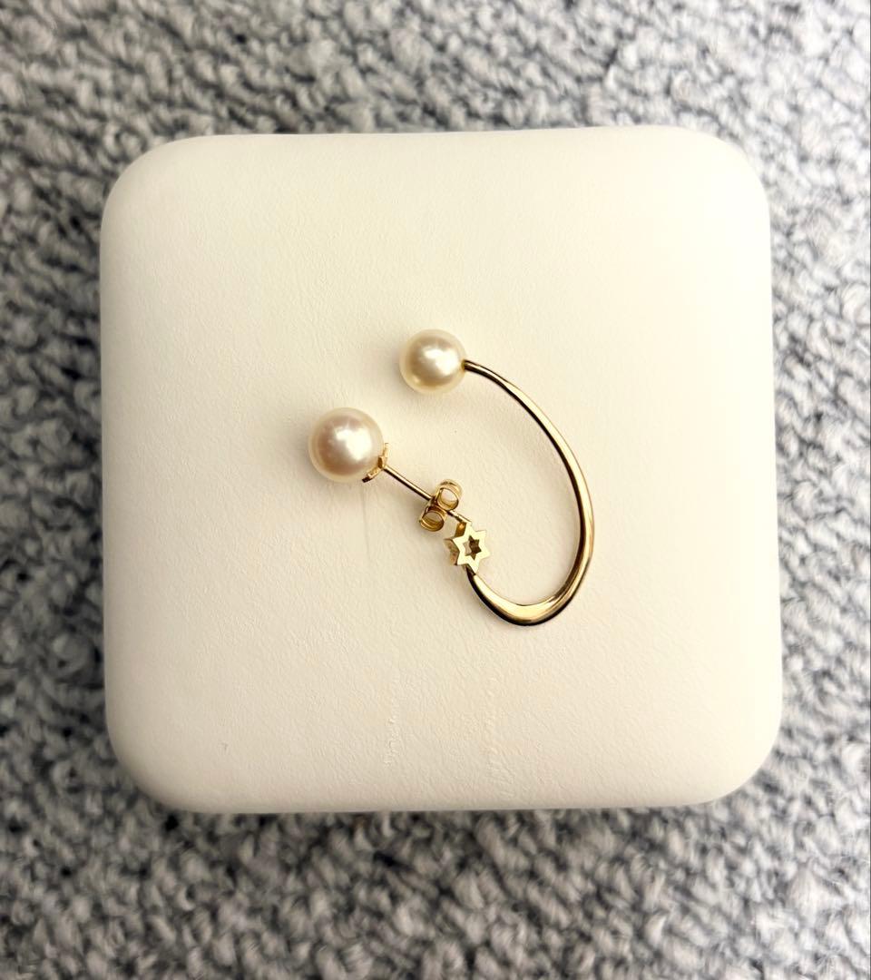 スタージュエリー パール　3way ピアス　k10 YG 10金