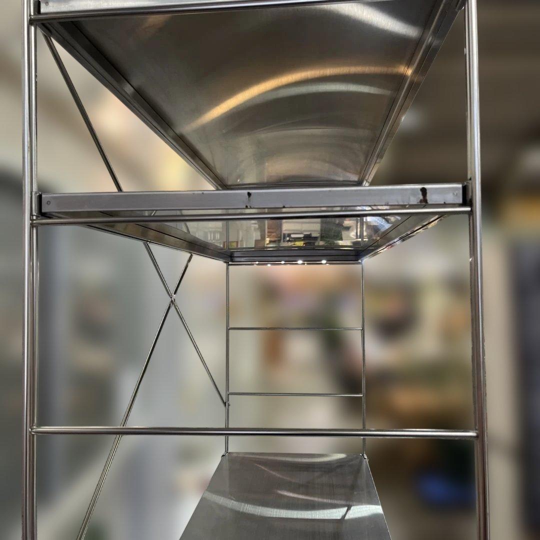 【無印良品】７段ユニットシェルフ◆ステンレス◇程度良好◆