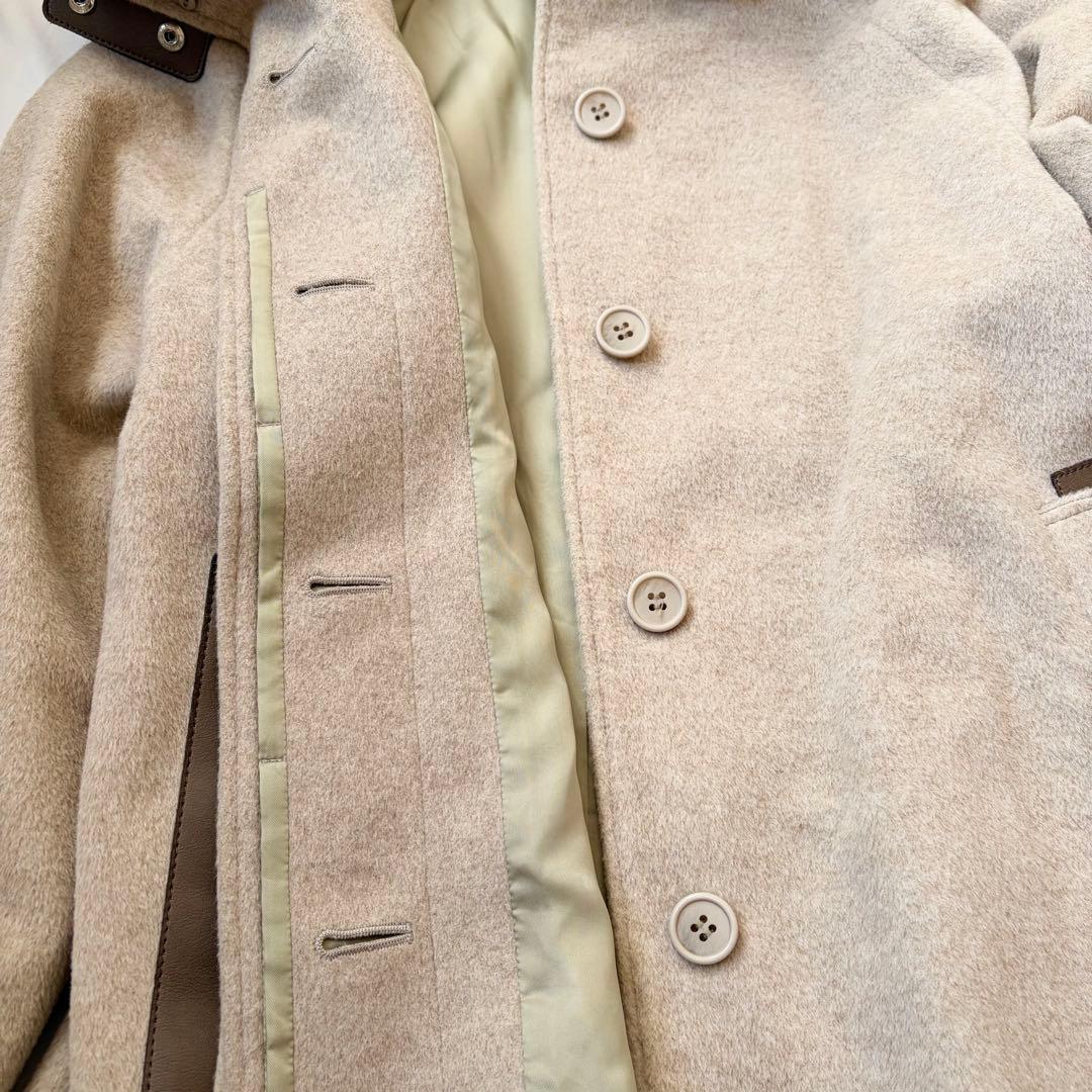 最高級 アンゴラウール Ａラインショートコート K.T キヨコ タカセ ベージュ