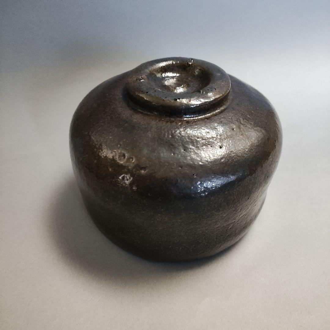 池田退輔　本間焼　黒楽茶碗