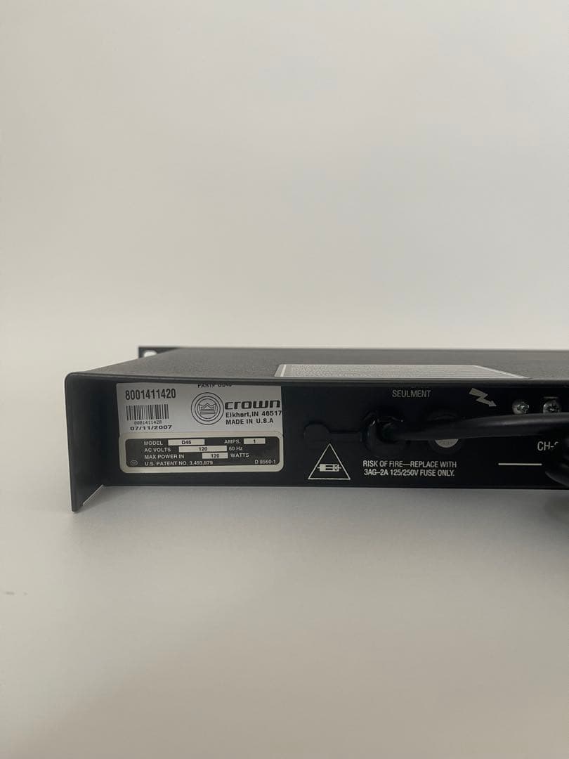 crown D-45 アンプ