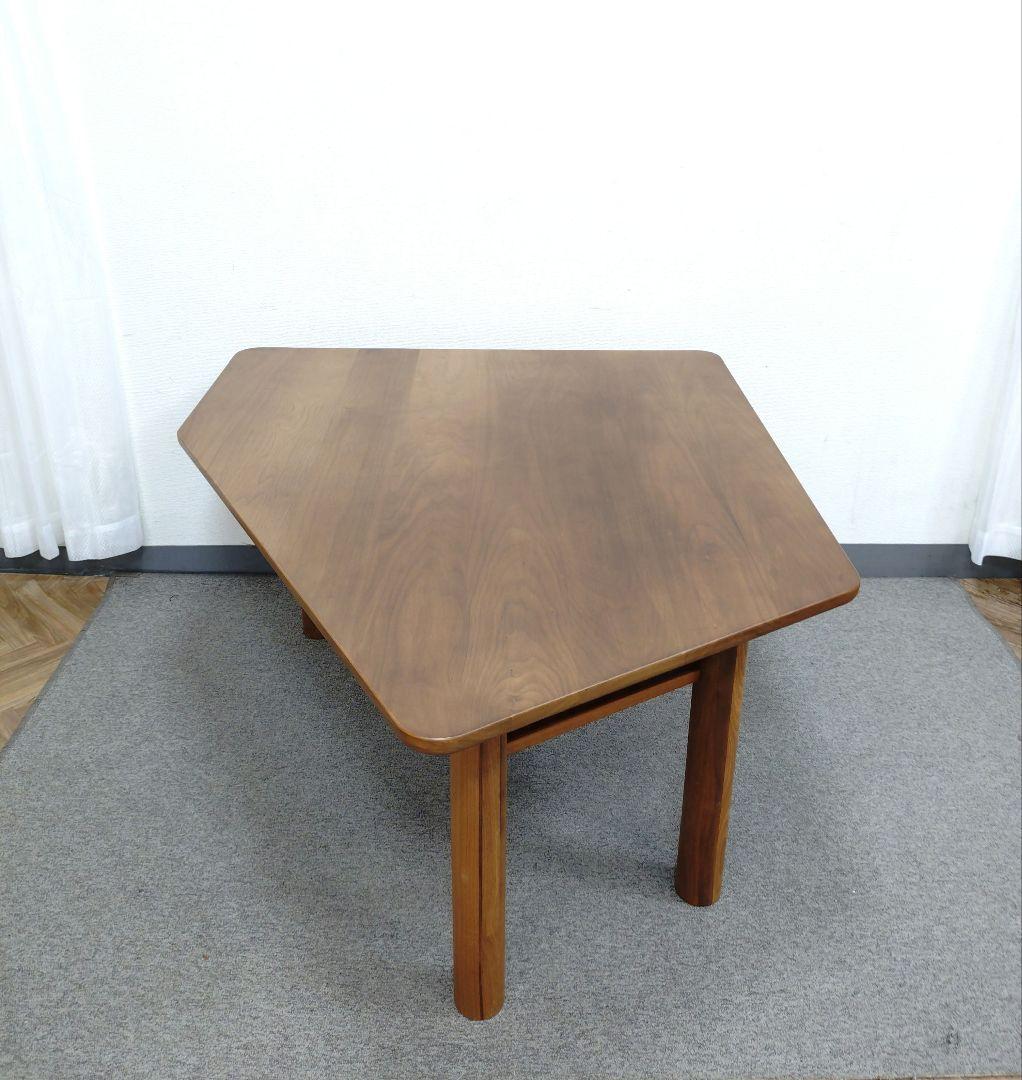 木製 ダイニングテーブル 変形センターテーブル 五角形