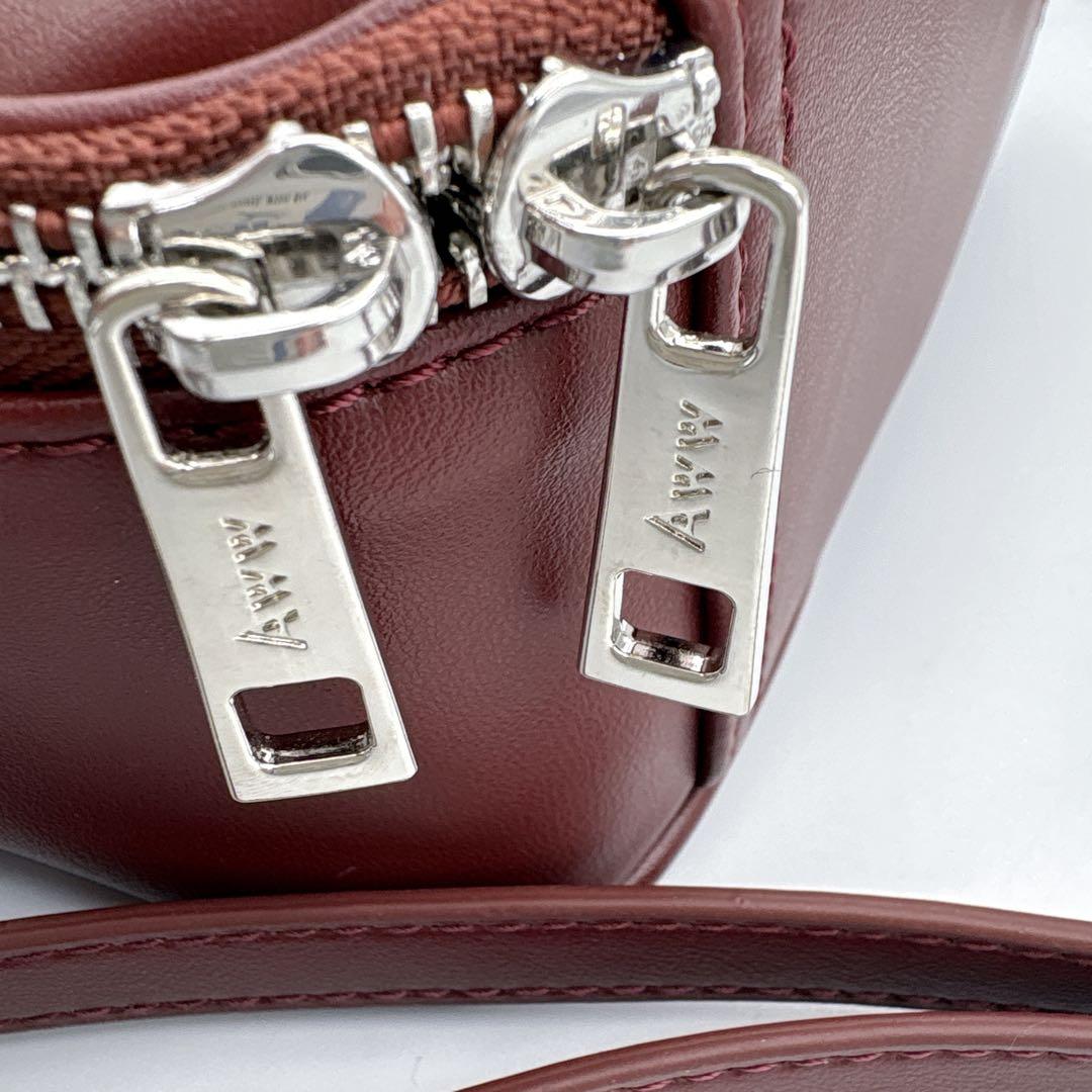 美品✨AWW サボテンレザー 2WAYミニボストンバッグ 即完モデルRED