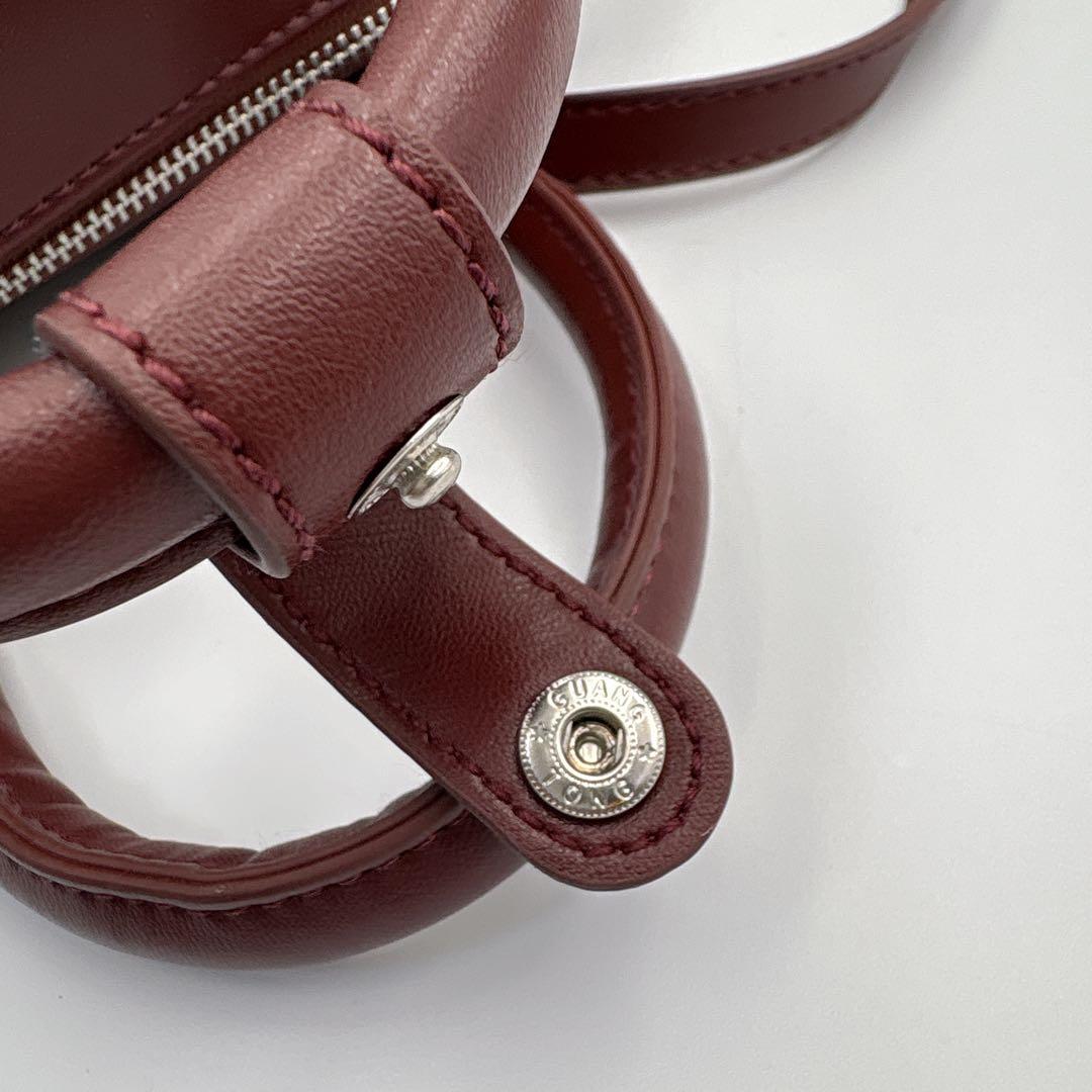 美品✨AWW サボテンレザー 2WAYミニボストンバッグ 即完モデルRED