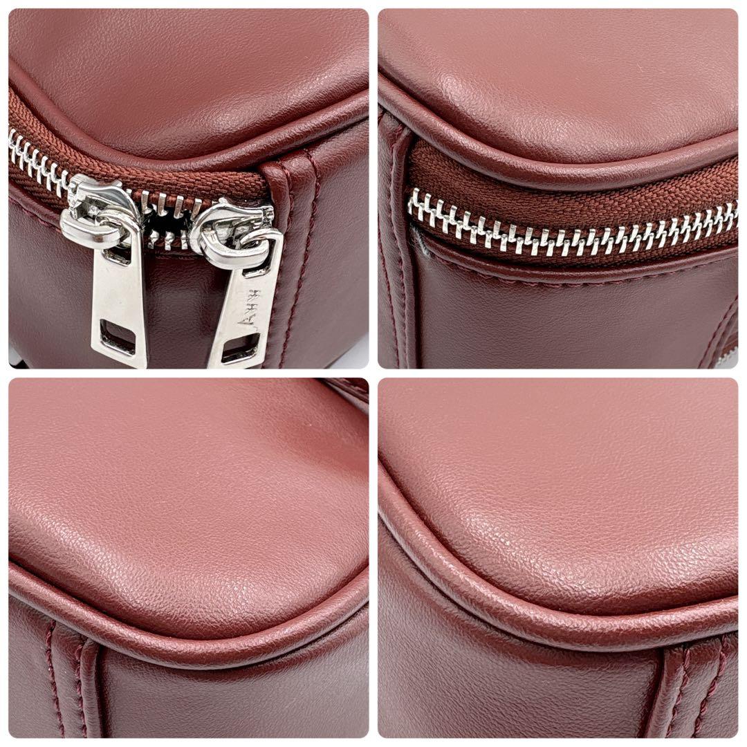 美品✨AWW サボテンレザー 2WAYミニボストンバッグ 即完モデルRED