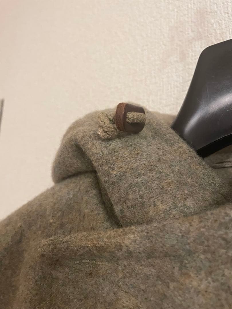 ウール ダッフルコート フード付き