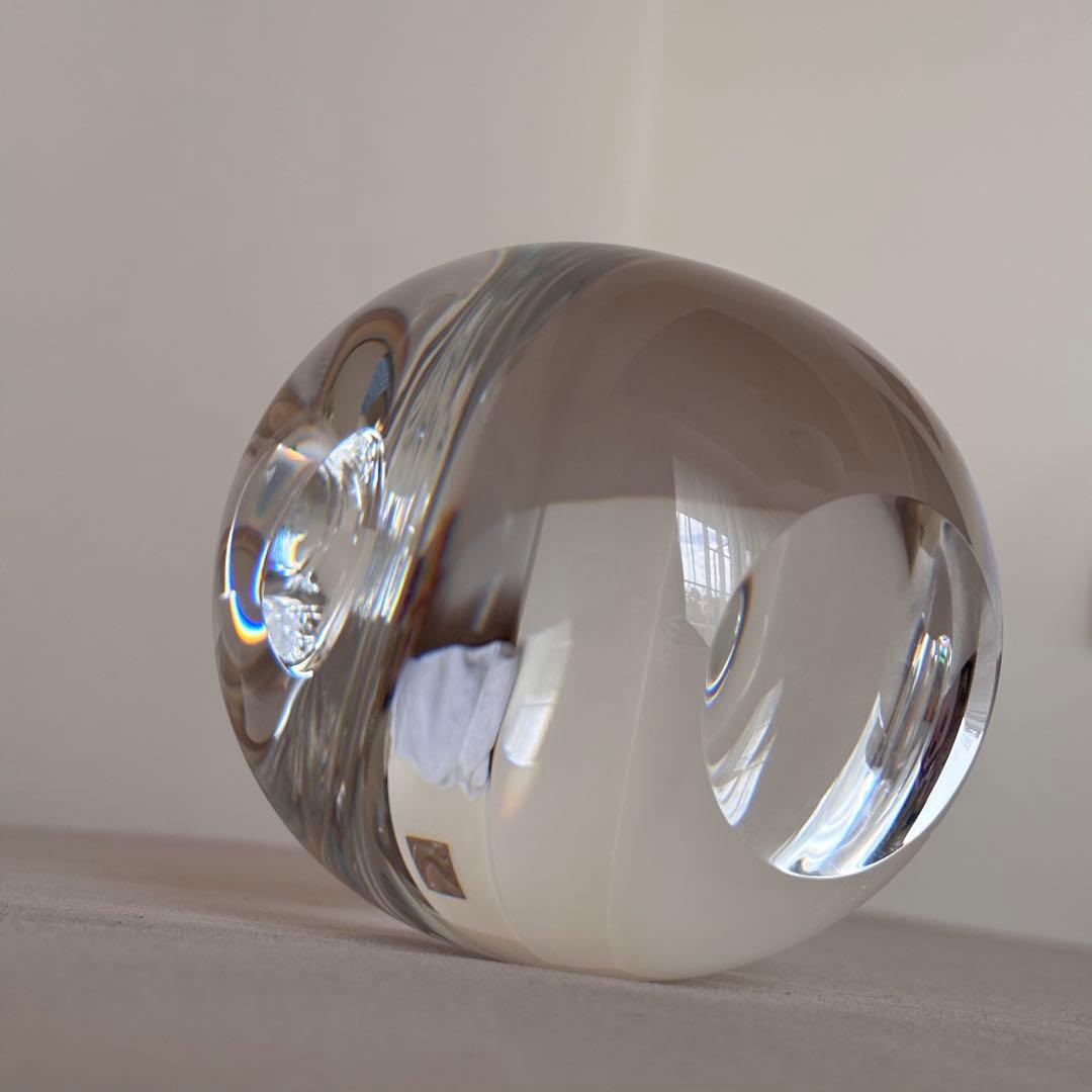 HOYA MUSEUM CRYSTAL りんご クリスタルガラス オブジェ