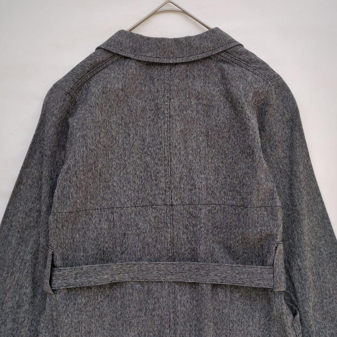 トリココムデギャルソン 綿麻ジャケット ベルト スプリングコート コットンリネン