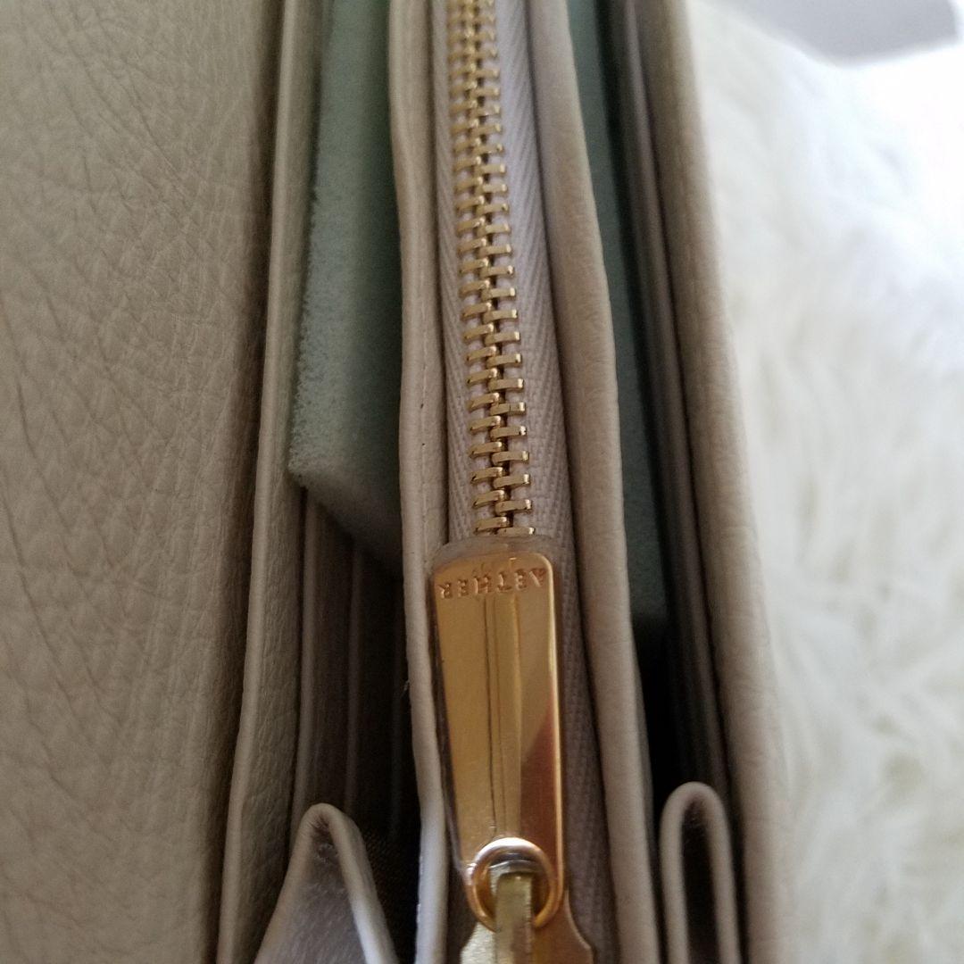 【新品・未使用】AETHER 長財布 花柄 レザー 保存袋