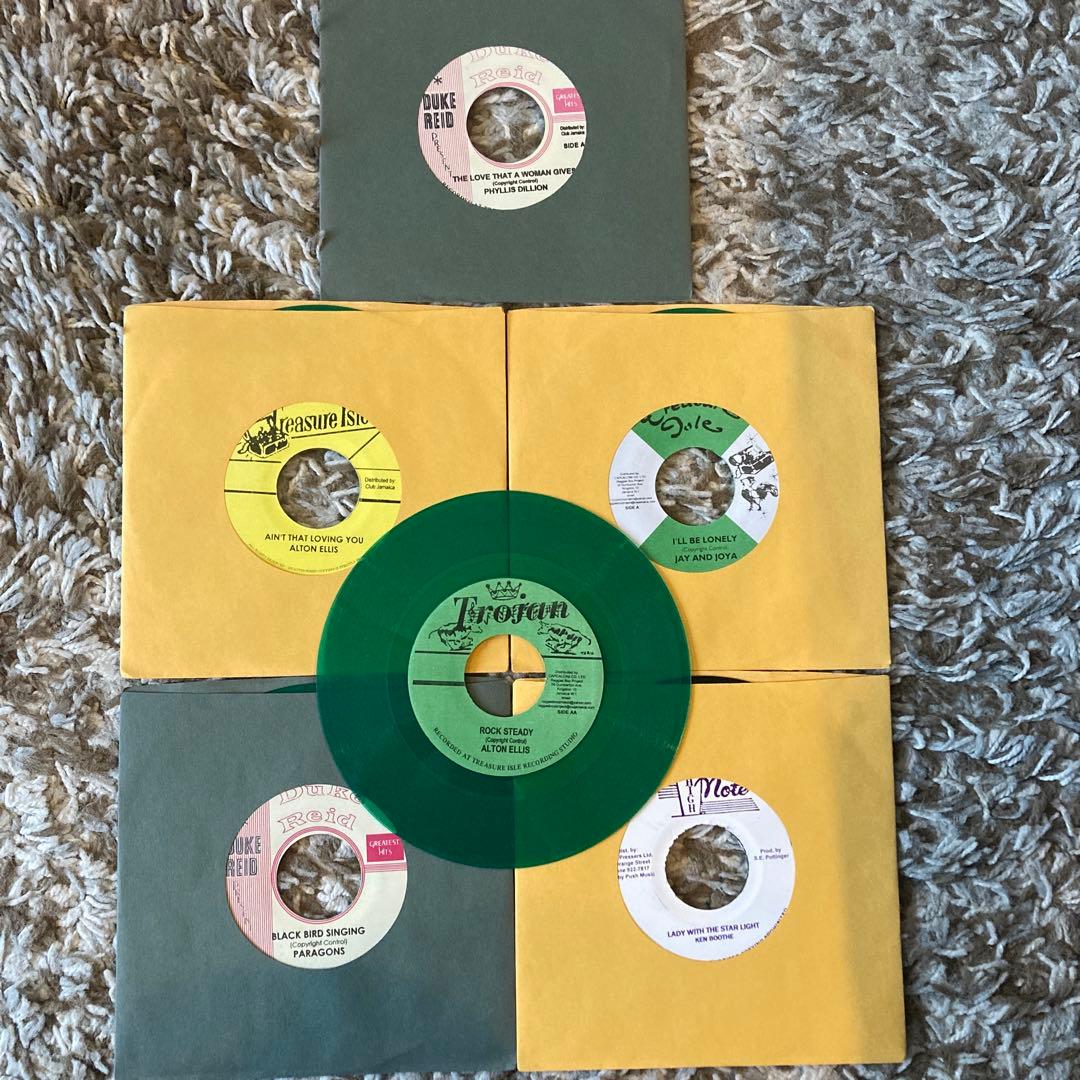 廃盤ロックステディ名曲!! 7インチレコードまとめ売り