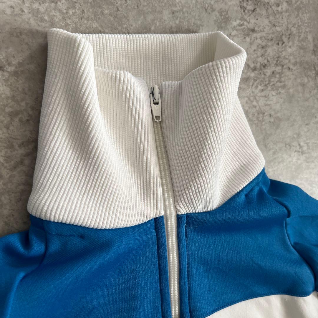 デサント製　adidas トラックジャケット ブルー　vintage アディダス