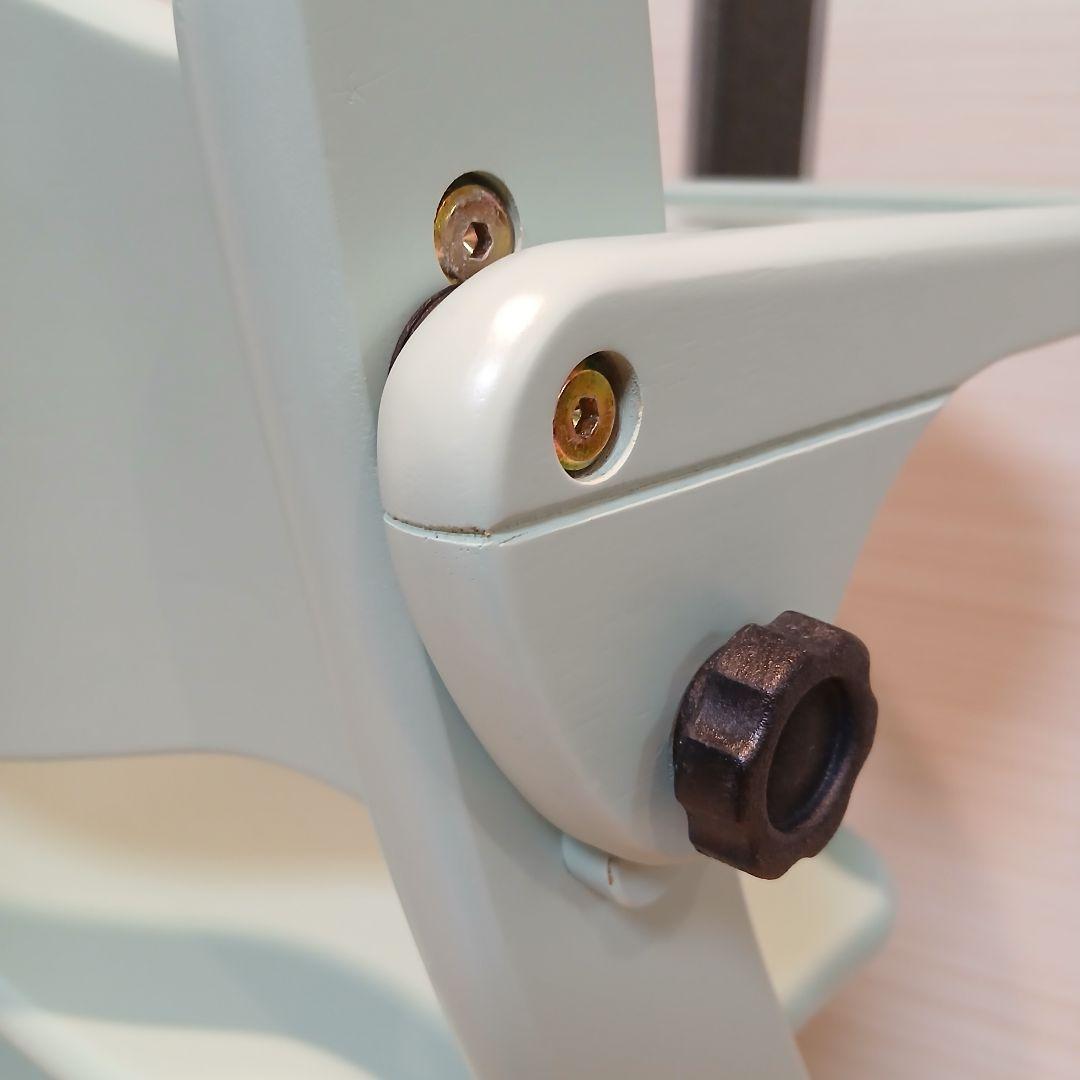 【美品】大和屋 yamatoyaアッフルチェア ハーブグリーン ベビーチェア