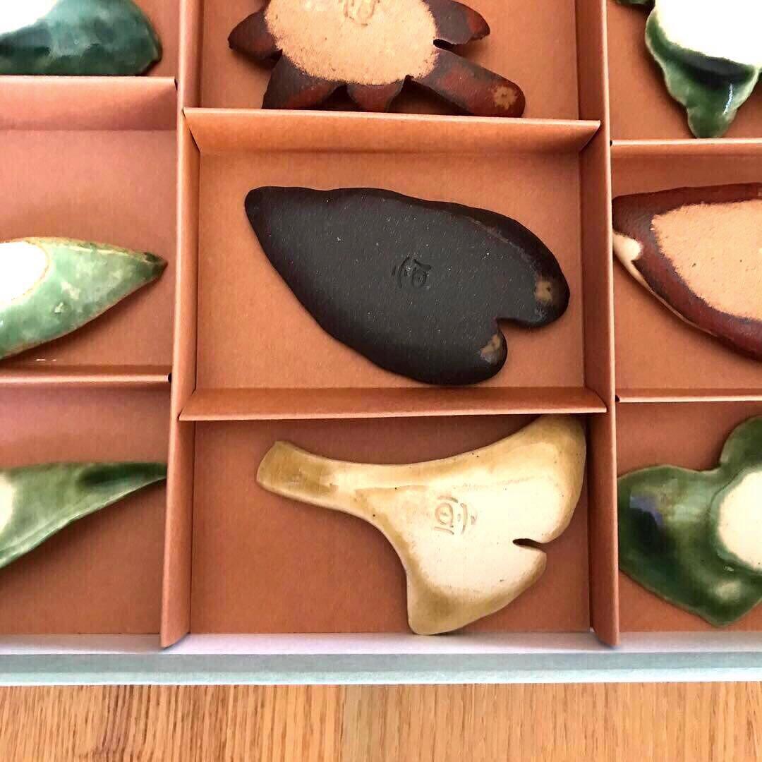 陶器 田中恒子さん　箸置き　セット