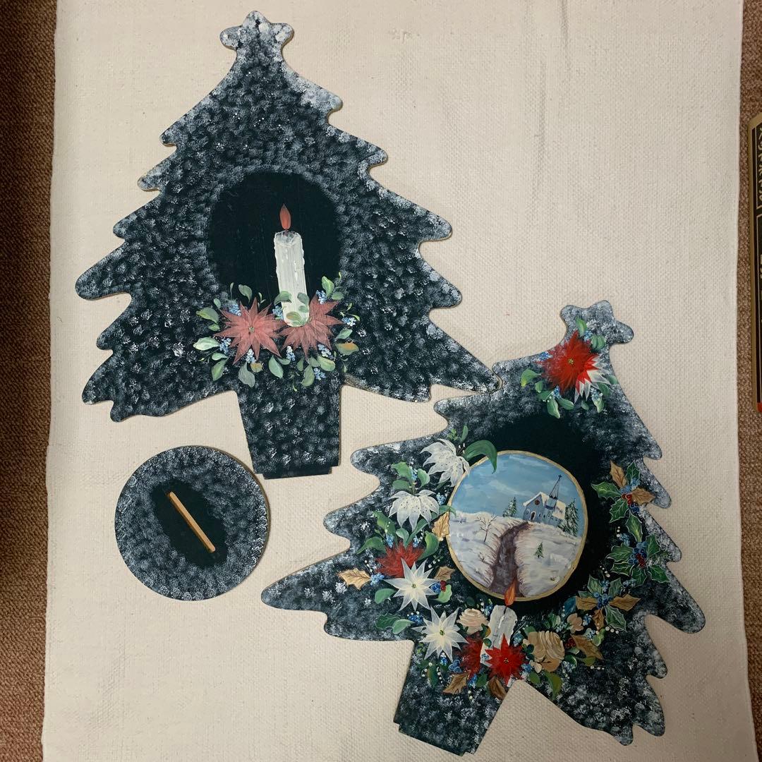 クリスマスボード　クリスマスツリー ハンドメイド　 アッセンドルフト