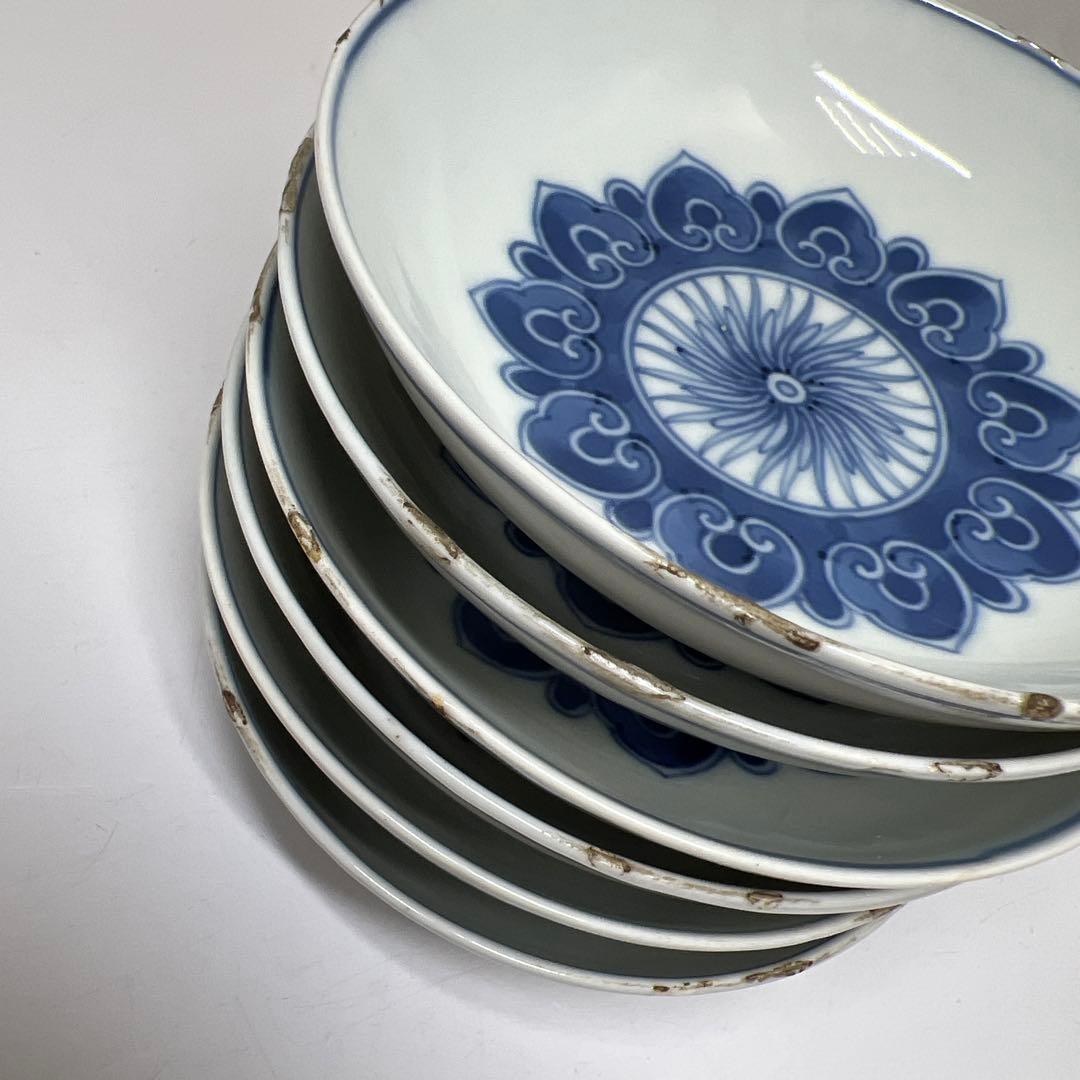 中国清時代　雅在銘　古染付青花鉢10客　木箱付　東Y7-0821⭐︎2Fトコエ