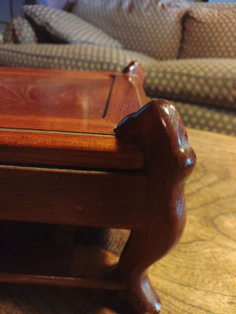 花台 日本製 天竜 彫刻　フラワースタンド 華道 生け花　アンティーク