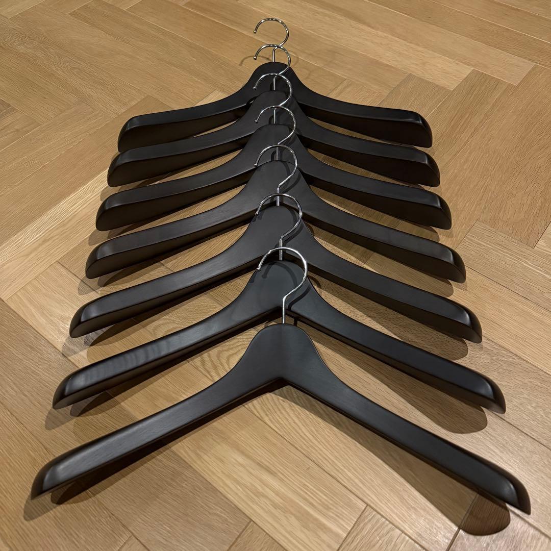 NAKATA HANGER 7本セット 木製ハンガー ダークブラウン