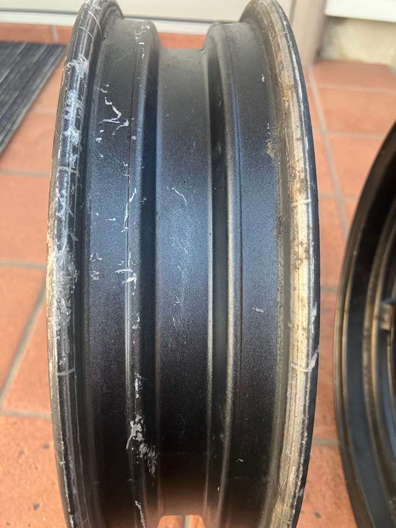 ライブディオZX 純正ガンメタホイール前後