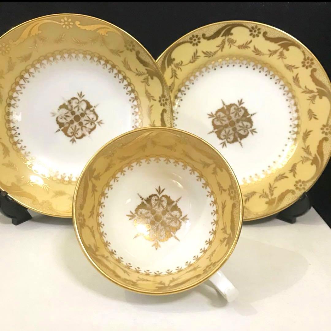 ミントン　アンティーク　金彩　レア